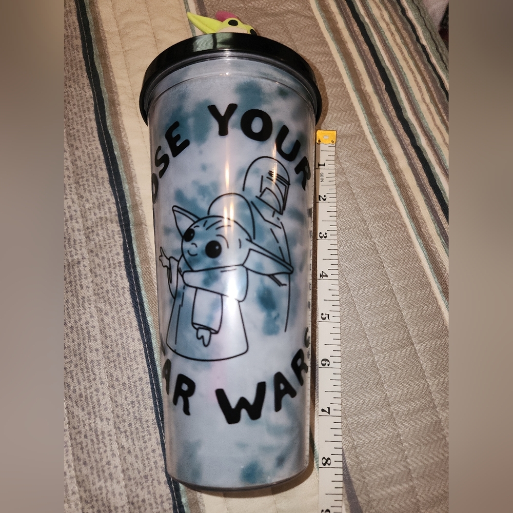 Star Wars Baby Yoda Tumbler with Straw NWT - Picture 3 of 9